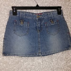 Union Bay Jean Mini Skort